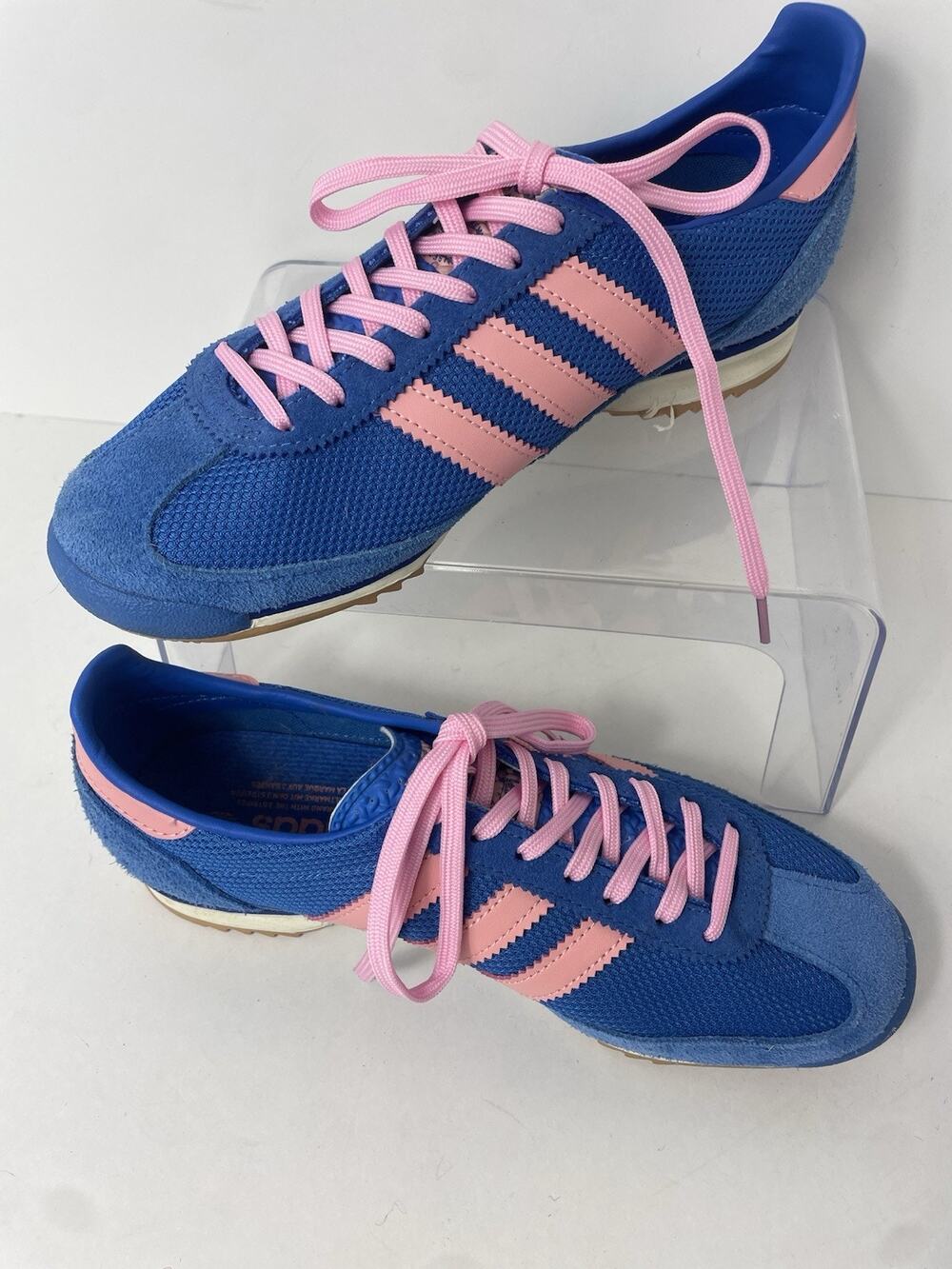 Adidas Women's SL72 OG Size 7.5 Bright Royal Pink Spark w/Suede Running Shoes
